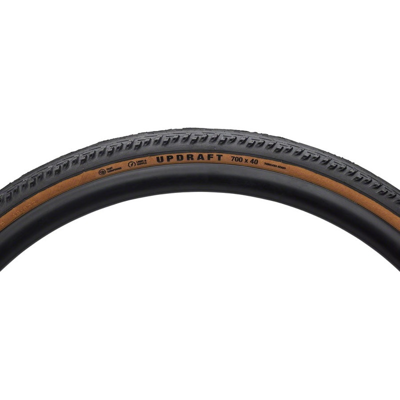 Teravail Updraft Tire – 700 x 35, Tubeless, Folding, Tan, Light and Supple, Fast Compound
