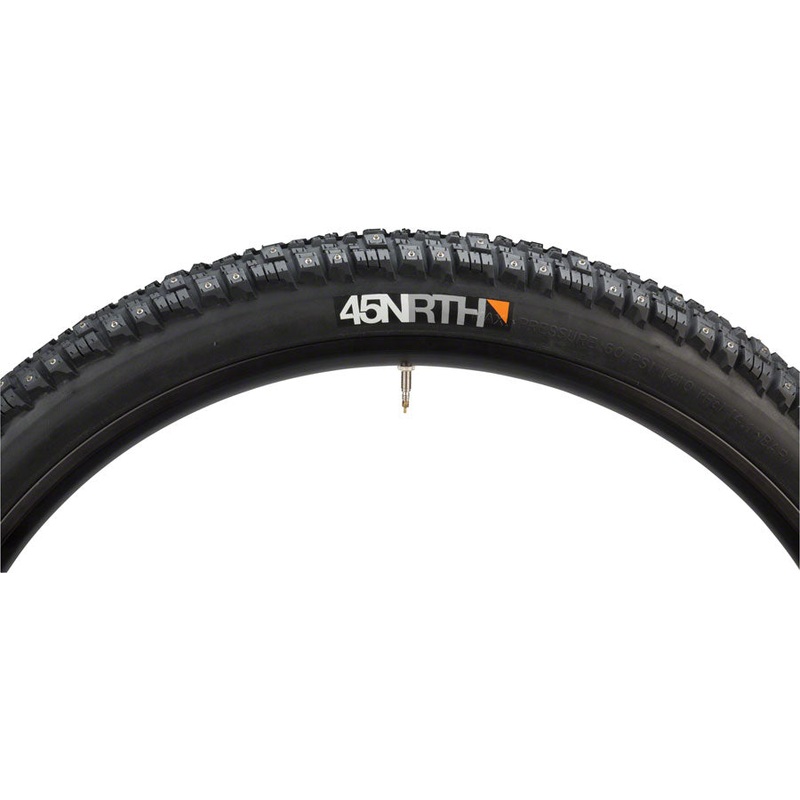 45NRTH Gravdal Tire – 26 x 2, Clincher, Steel, Black, 33tpi, 216 Carbide Steel Studs