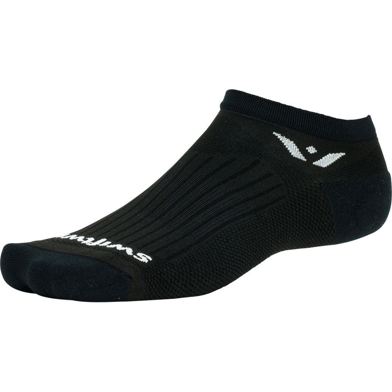 Swiftwick Performance Zero Socks – No Show, Black, Medium