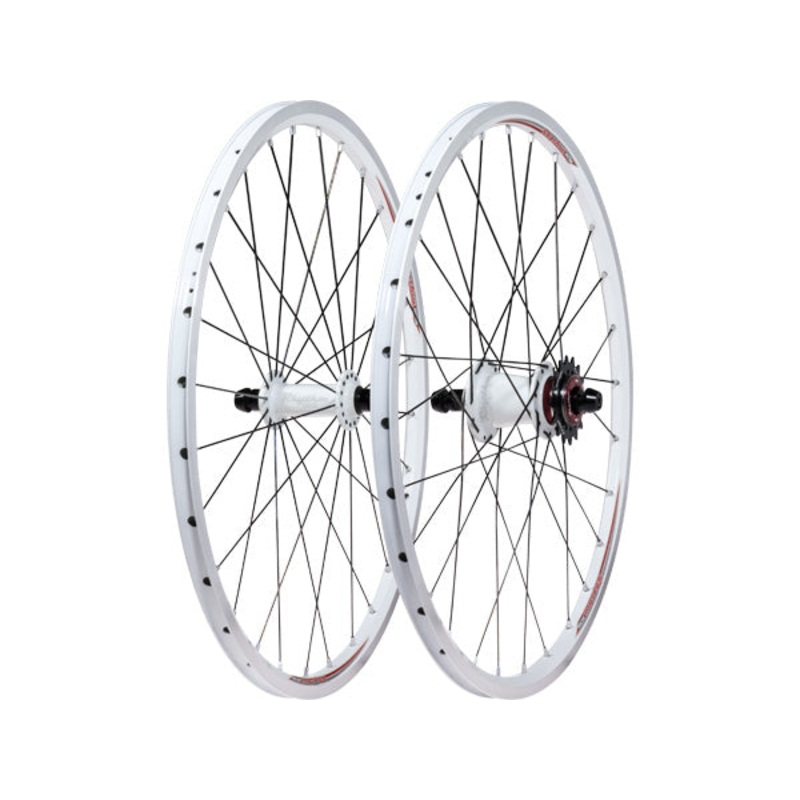 Crupi Rhythm Section Cassette Mini Cruiser BMX Race Wheelset-24×1 1/8″ Black