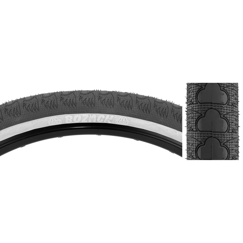 26×2.4 SE Racing Bozack BMX Tire – Black w/ Whitewall