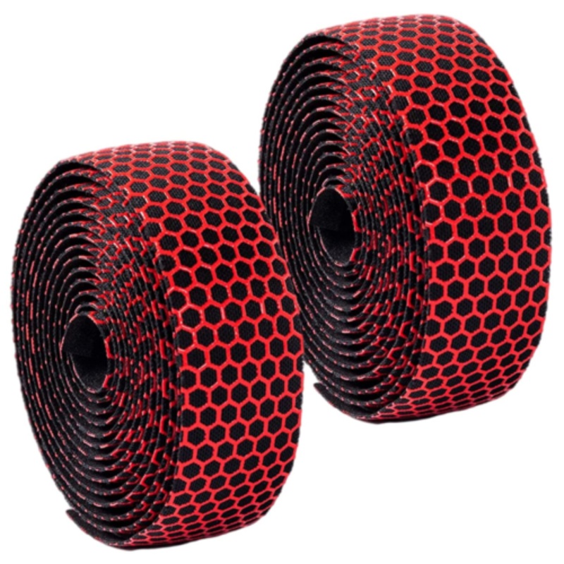 Good Horse HoneyComb Red Road bike Handlebar Grip Tape -Live4Bikes Red