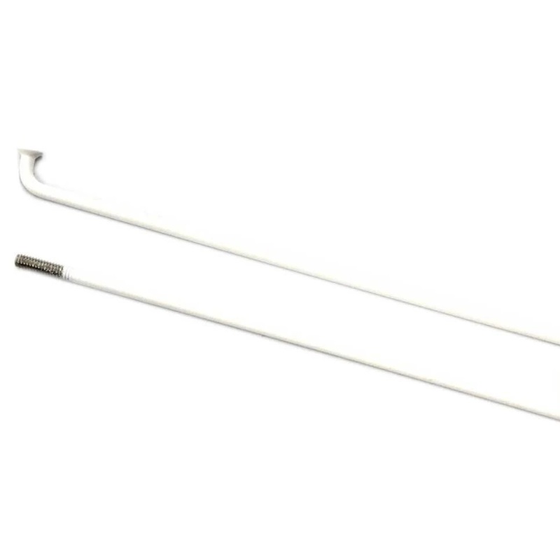 MISSION STAINLESS STEEL SPOKE FOR 16″ WHEELS (WHITE) White – 132mm No Nipple Needed