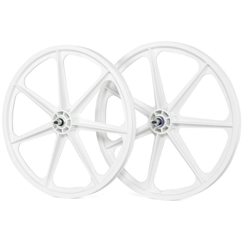Skyway Tuff Wheel 7 Spoke Mag 24″ Wheelset Black