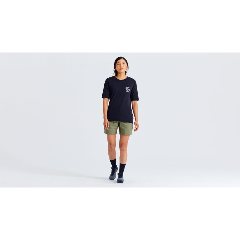 Women’s Specialized/Fjllrven Cotton Pocket Short Sleeve Tee XS Eggshell