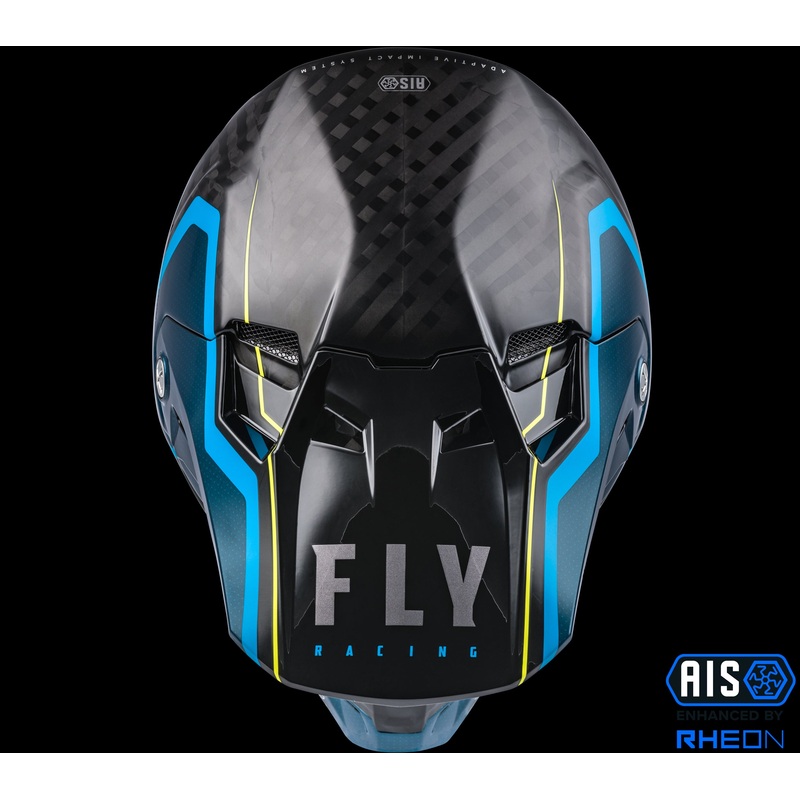 FLY RACING Formula Carbon Axon Helmet Black/Blue  2x