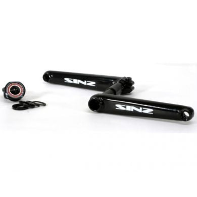 Sinz 2-Piece Chromoly Cranks Black 170mm