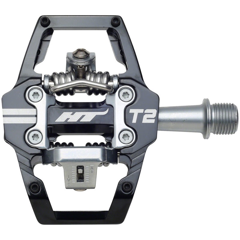 HT T2 Platform/Clipless Pedals w/ Cleats – Black