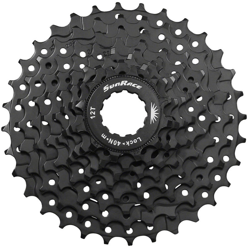 SunRace M400 Cassette – 8-Speed, 12-32t, ED Black