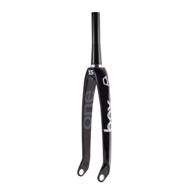 24″ x 20mm Box X5 Pro Carbon Fiber BMX Race Fork – 1-1/8″-1.5″ Tapered – Black