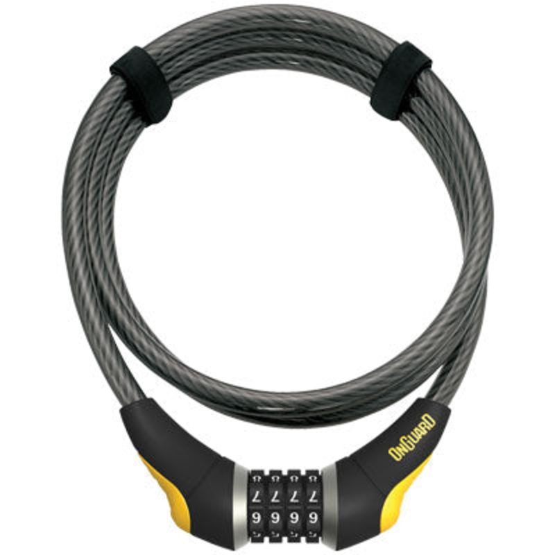 Onguard Akita 8041 Non-Coil Cable Combo 12Mmx6′ Akita Non-Coiled Combo Cable Onguard Locks NA N/A