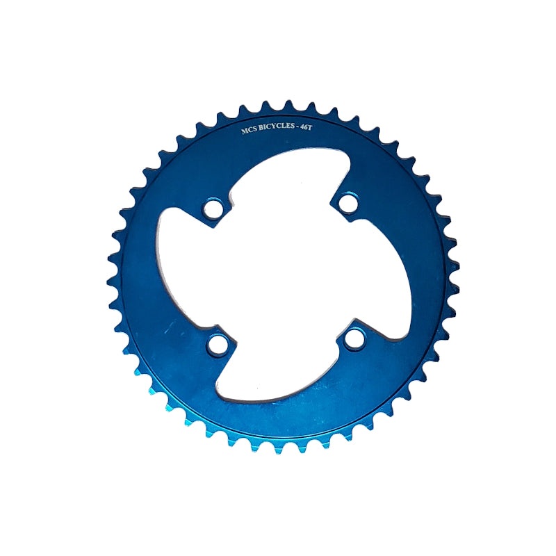 MCS 42t BMX Chainring – Blue – 104mm 4-bolt – USA Made