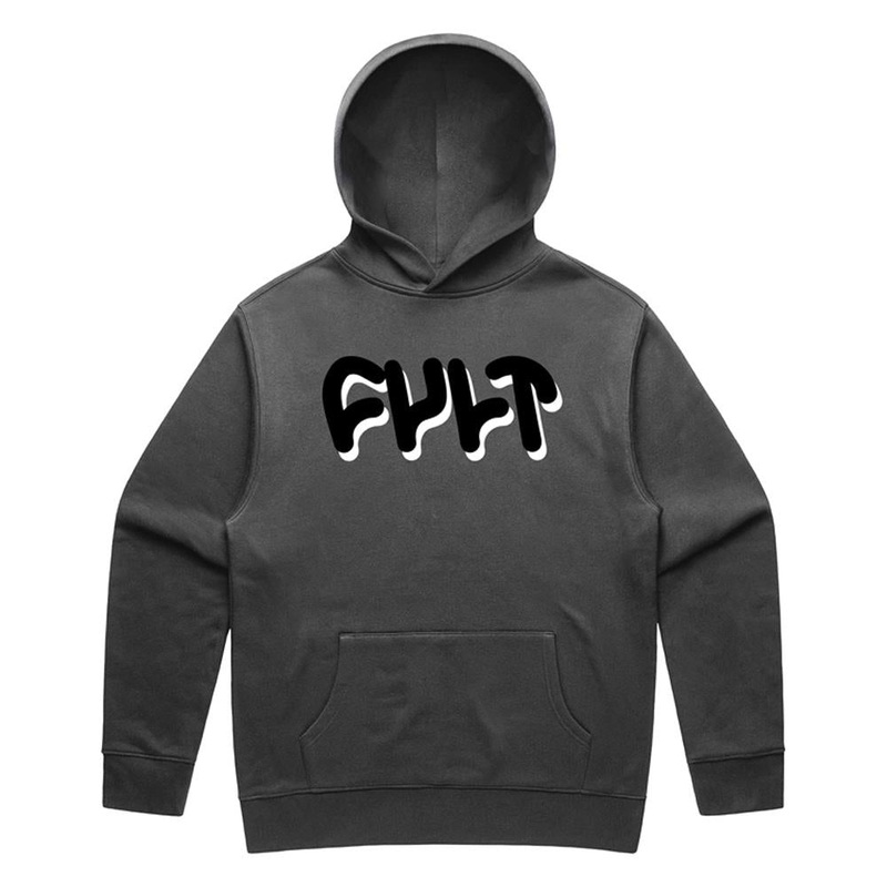 Cult Drop Shadow Pullover Hoodie – Faded Black Medium