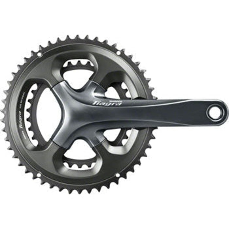 Tiagra FC-4700 Crankset – 172.5mm 10-Speed 52/36t 110 Asymmetric BCD Hollowtech II Spindle Interface Gray