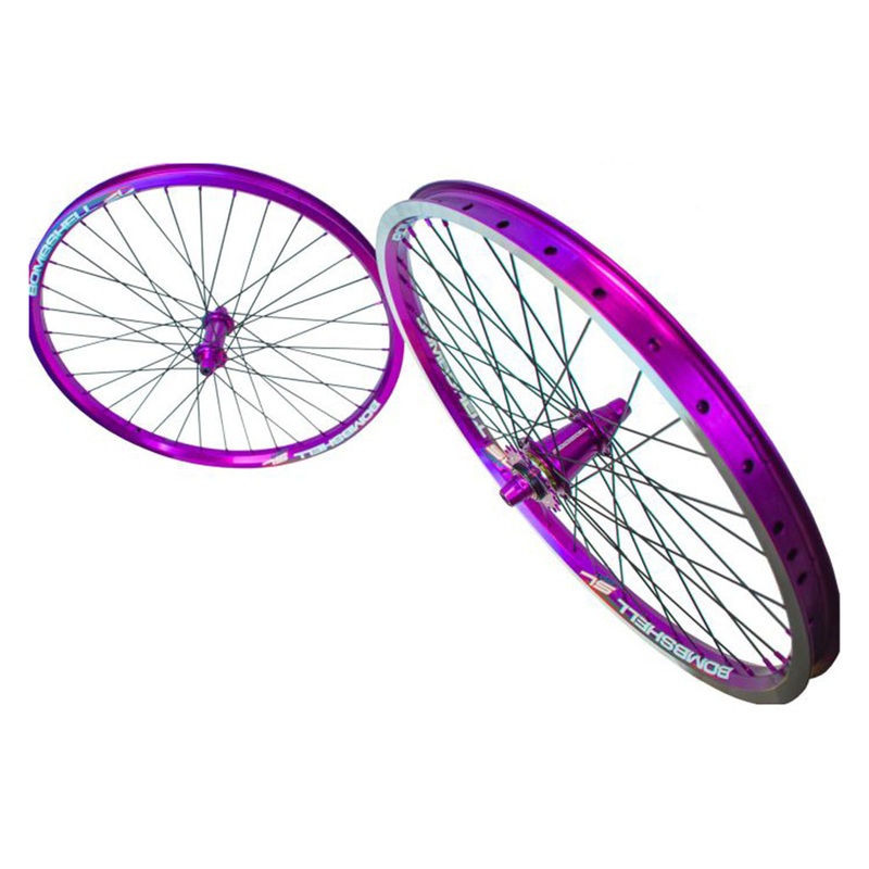 Bombshell ONE80 Cassette Mini BMX Race Wheelset-20×1 1/8″ Black