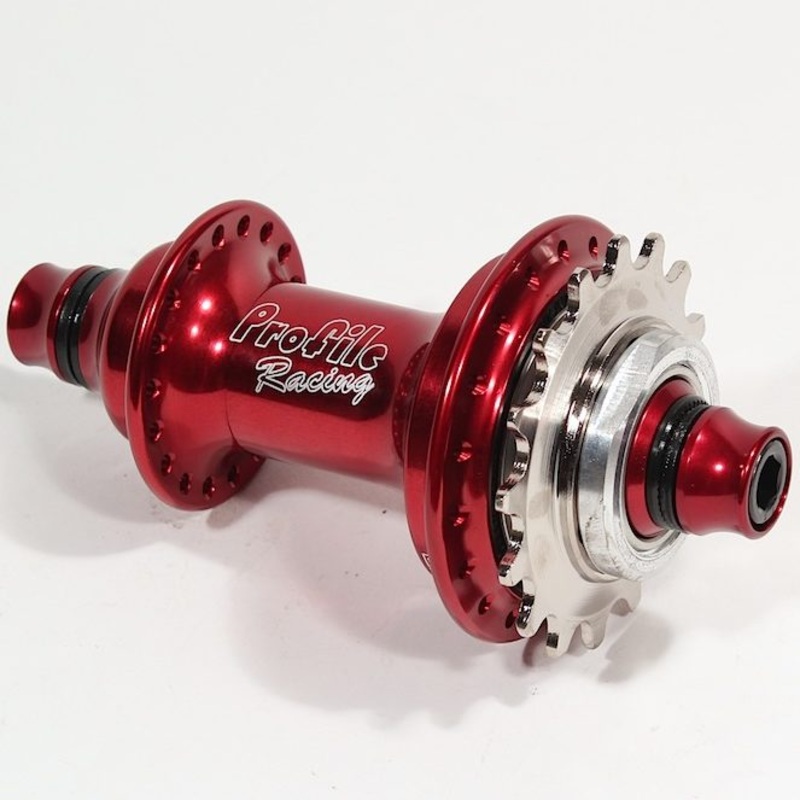 Profile Elite Cassette Hub RHD/LHD (Red) 9t Chromoly RHD 3/8″ Female Chromoly Axle