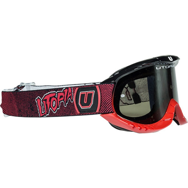 Utopia Slayer Pro MX Poison Goggle-Red/Black