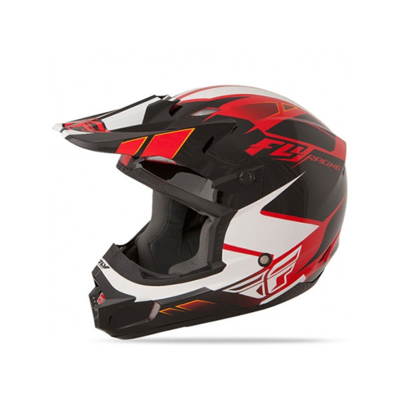 Fly Racing Kinetic Impulse Helmet-Red/Black/White Youth Small