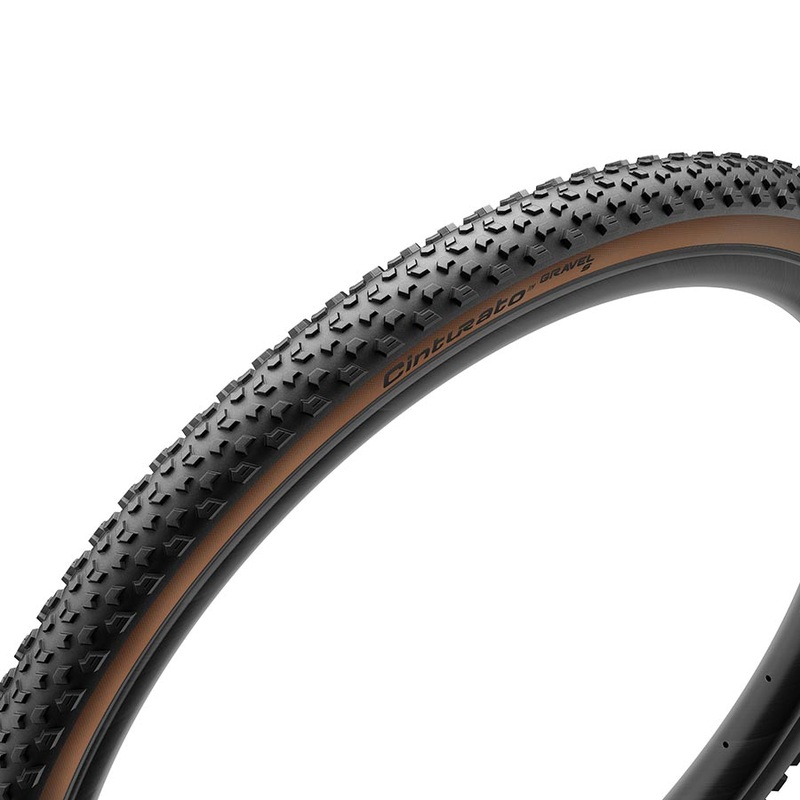 Pirelli Cinturato Gravel S Tire – 700 x 50 Tubeless Folding Classic Tan