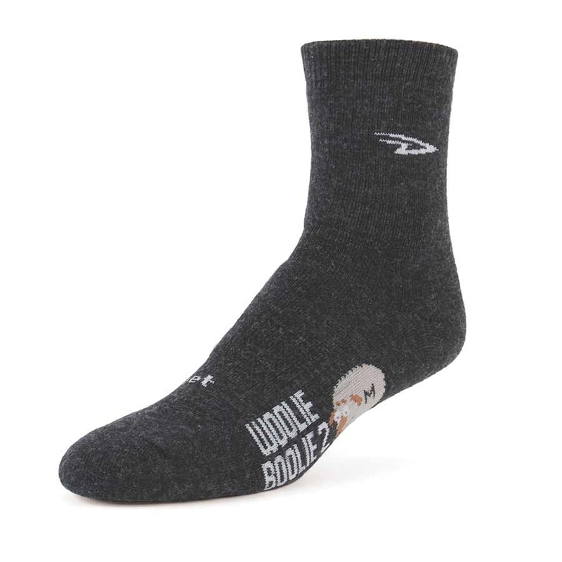 DeFeet Woolie Boolie 4” Socks Charcoal XL Pair