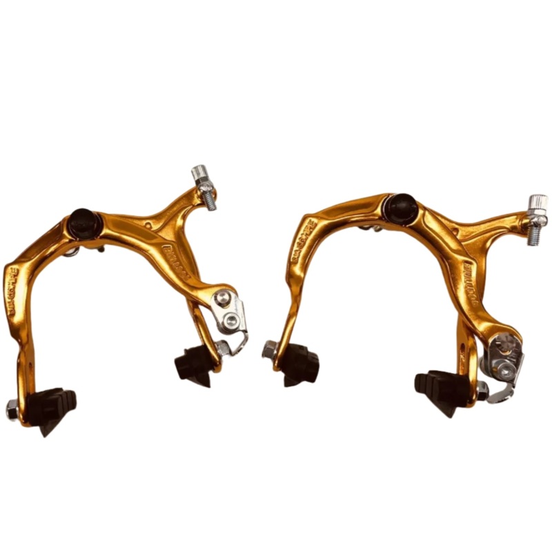 Dia-Compe Bulldog BMX Brake Caliper Set – Sidepull – Front and Rear – Gold