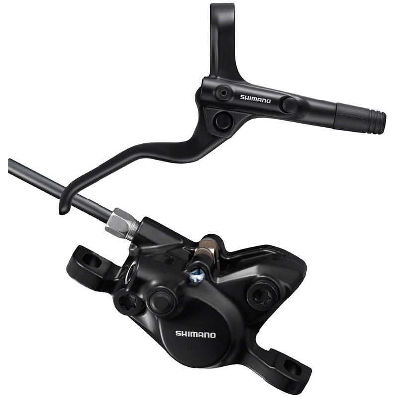 Shimano BR-MT200 Disc Brake and BL-MT201 Lever – Rear, Hydraulic, 2-Piston, Post Mount, Black