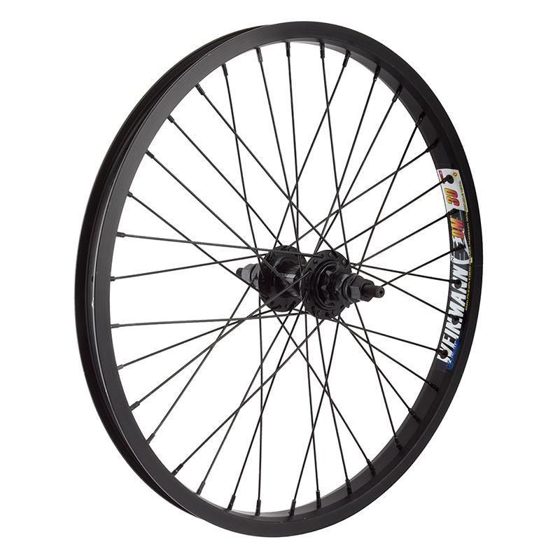 Wheel Master rear wheel 9T 3/8 AXLE 20″ black RHD 9T