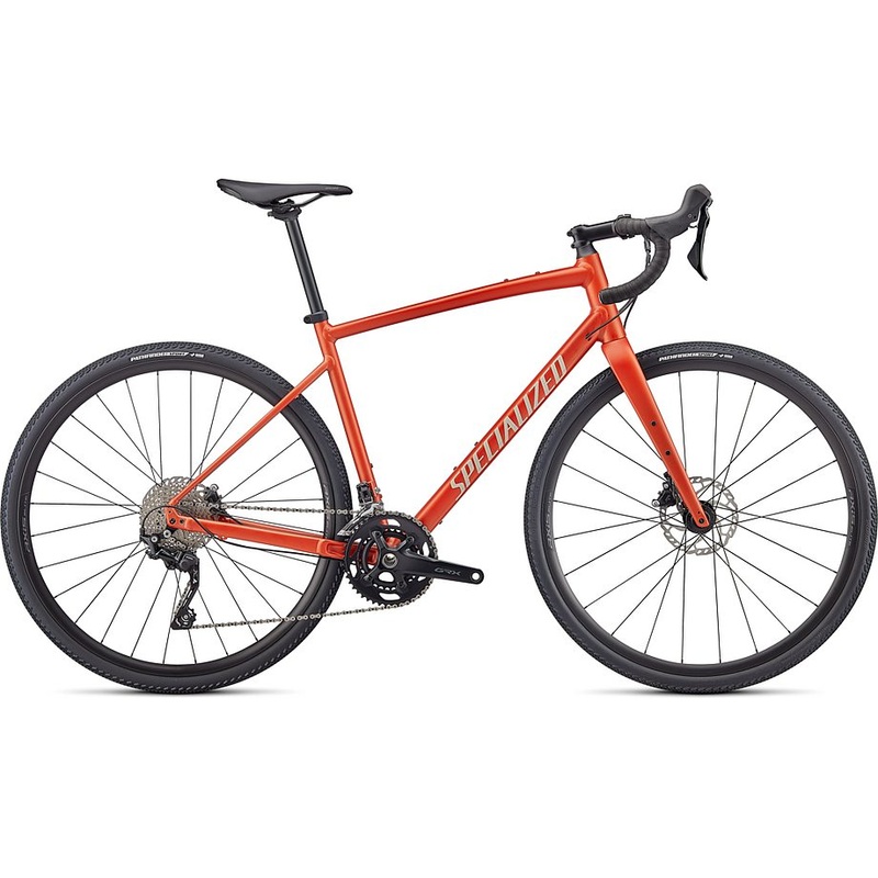2024 Specialized diverge e5 elite bike satin redwood/gloss white/chrome/clean 52