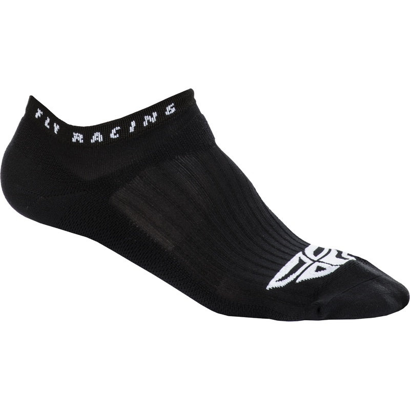FLY RACING Fly No Show Socks Black Sm/Md