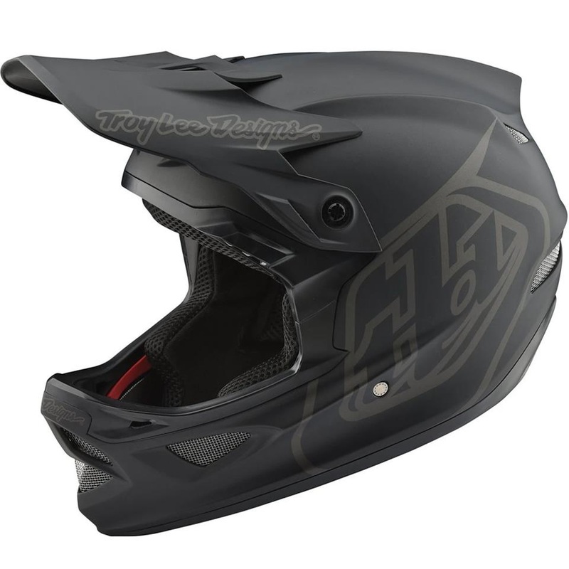 Troy Lee D3 Fiberlite Race Helmet – Mono Black Mono Black Medium