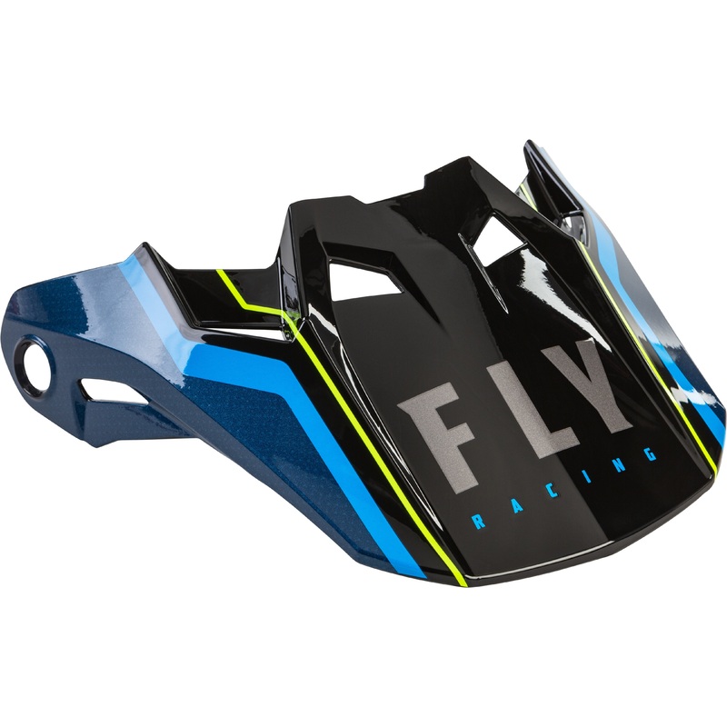 FLY RACING Formula Carbon Axon Helmet Visor Black/Blue  Yl-Sm