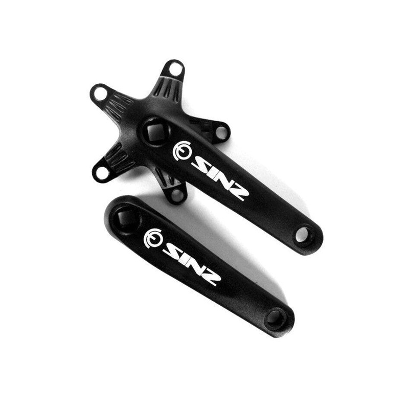 Sinz Square Tapered BMX Cranks 150mm Black