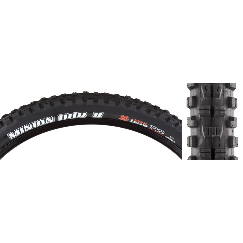 Minion DHR II Tire – 27.5 x 2.5 Tubeless Folding BLK 3C MaxxTerra DH 27.5 x 2.5″