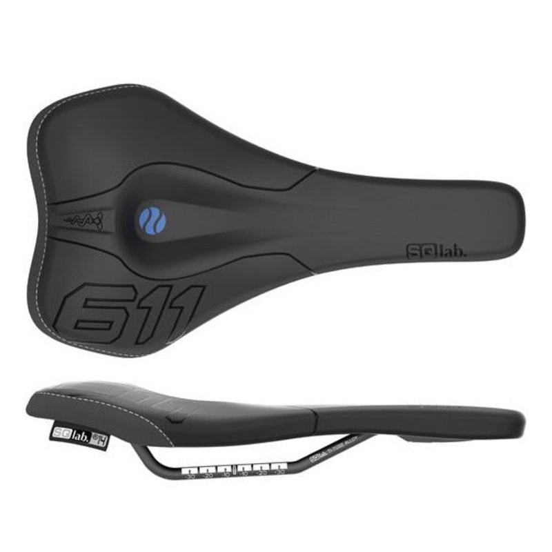 SQlab 611 Ergowave S-Tube Ti Rail Saddle 140